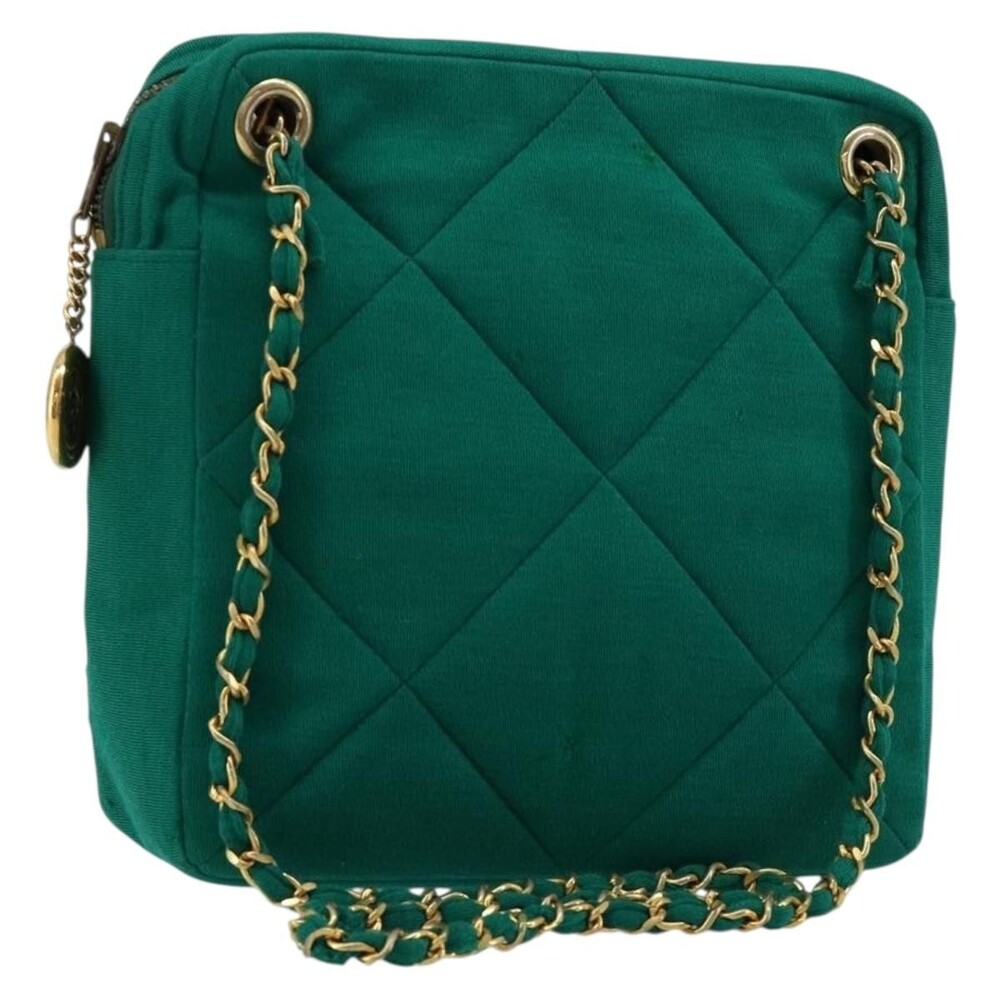 Chanel Matelasse Chain Shoulder Bag Green